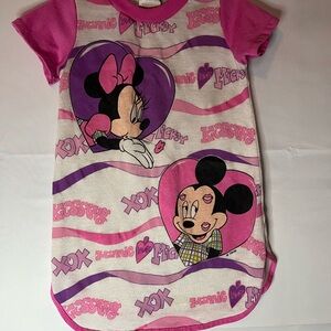 Minnie Mouse Pink and Purple Kids Nightgown